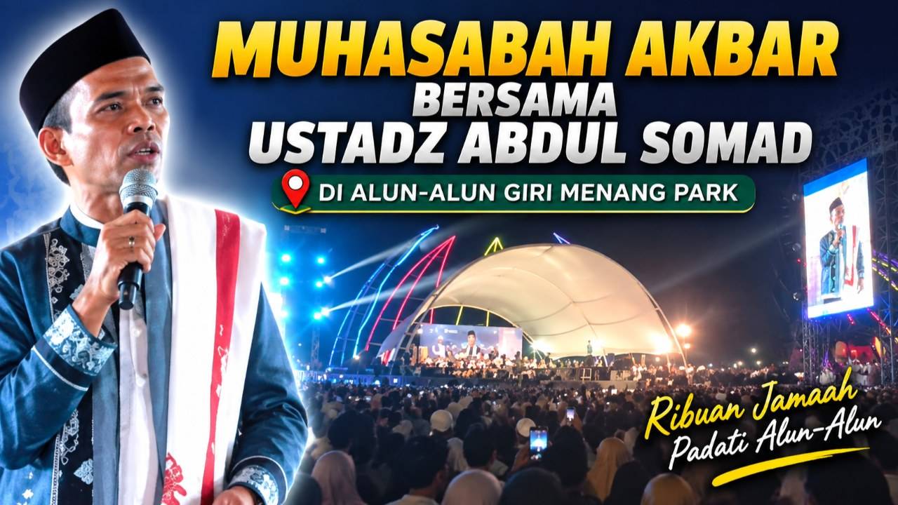 Gambar Masyarakat Lombok Barat Antusias Ikuti Muhasabah Akbar Bersama Ustadz Abdul Somad di Giri Menang Park