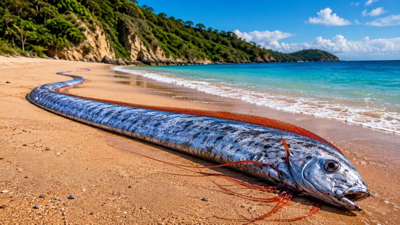 Gambar Oarfish Muncul, Pertanda Tsunami atau Kiamat? Ini Mitos Jepang dan Fakta Ilmiahnya