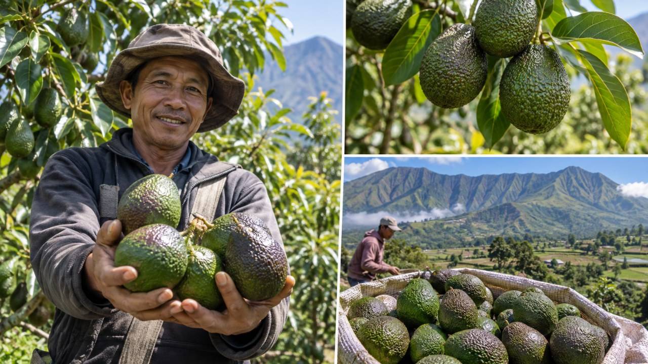 Gambar Alpukat Hass di Sembalun Mulai Diburu, Petani Resah Buah Siap Panen Kerap Dicuri