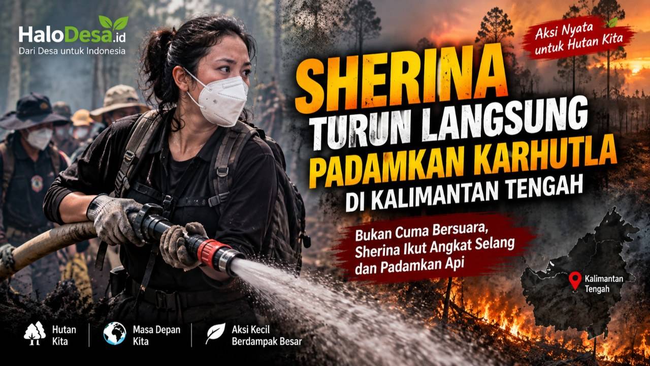 Gambar Sherina Munaf Turun Langsung Padamkan Karhutla di Kalimantan, Rasakan Sulitnya Melawan Bara di Lahan Gambut