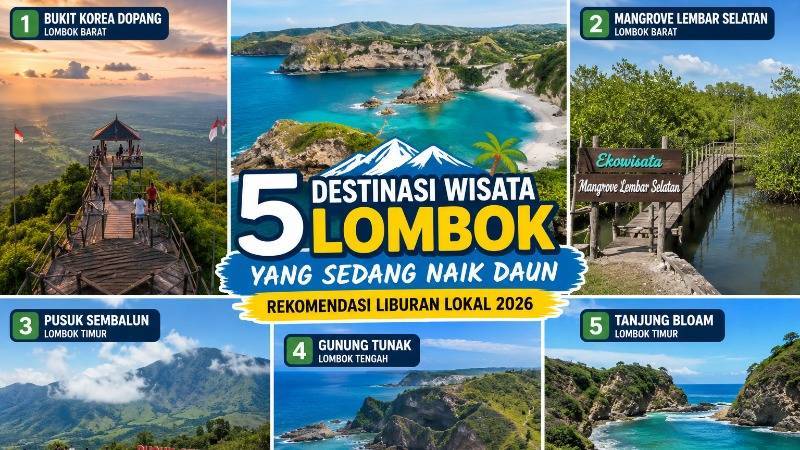 5 Destinasi Wisata Lombok yang Sedang Naik Daun, Cocok untuk Liburan Lokal