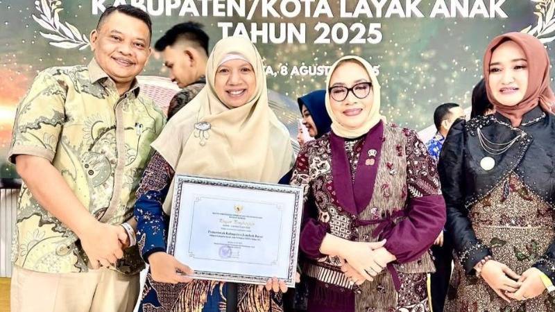 Gambar Lobar menjadi Yang Terbaik di NTB Dalam Anugrah KLA Nasional 2025